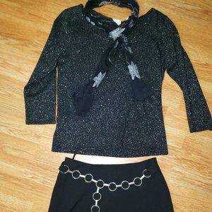 Jones New York Glitter Shirt Size P/S